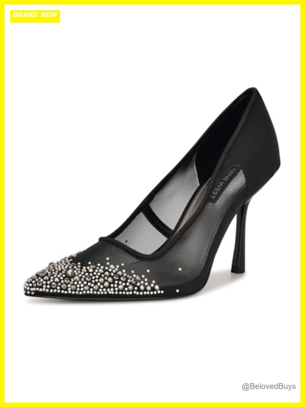 Nine West Jamiey Textile Pointy Toe Stiletto Heel Dress Pumps